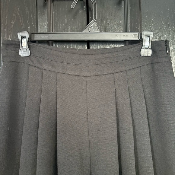 WHBM Black Ultra-Wide Leg Pleated Dress Pants - Picture 2 of 5